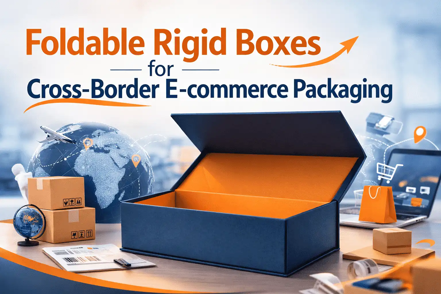 Foldable Rigid Boxes for Cross-Border E-commerce Packaging